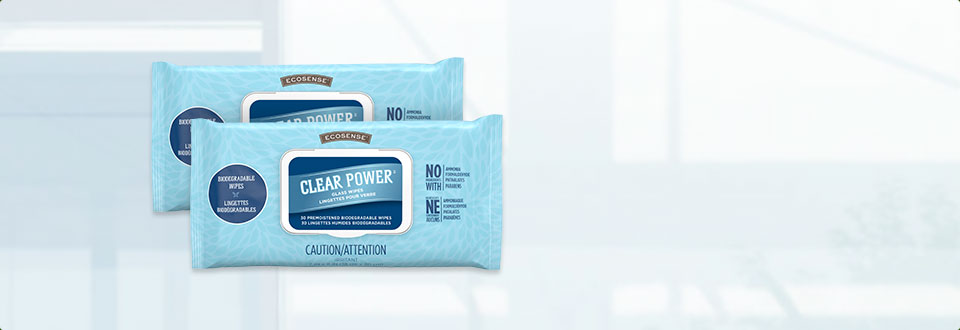 Clear Power Glass Wipes 2-Pack